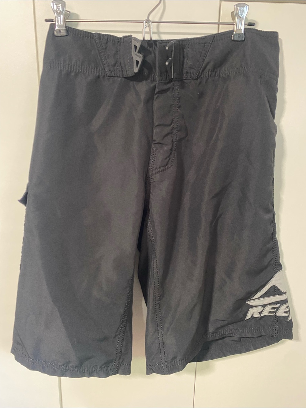 Reef Men's Black Board Shorts with Logo Size 36